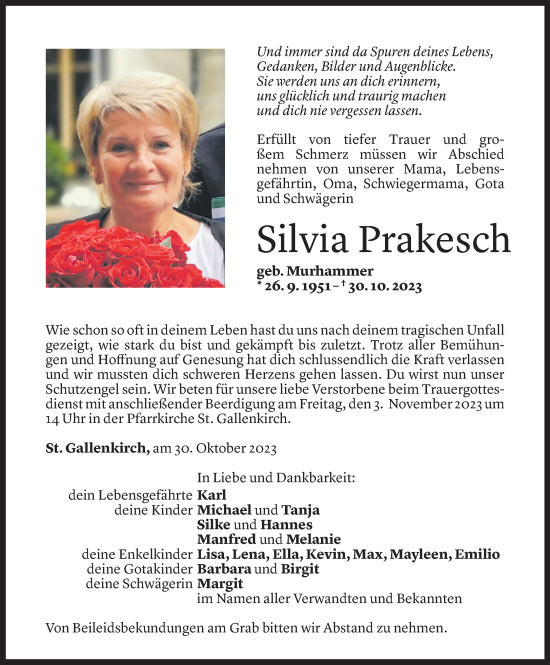 Gedenkkerzen Von Silvia Prakesch Todesanzeigen Vorarlberger Nachrichten