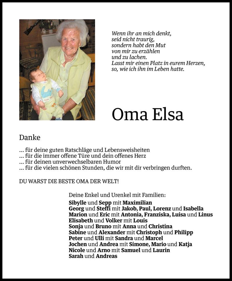  Todesanzeige für Elsa Moosbrugger vom 18.03.2013 aus Vorarlberger Nachrichten