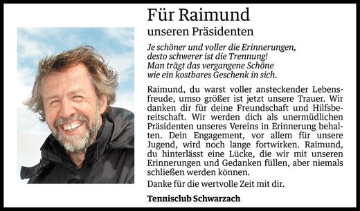 Todesanzeige von Raimund Mathias Glatter-Götz von Vorarlberger Nachrichten
