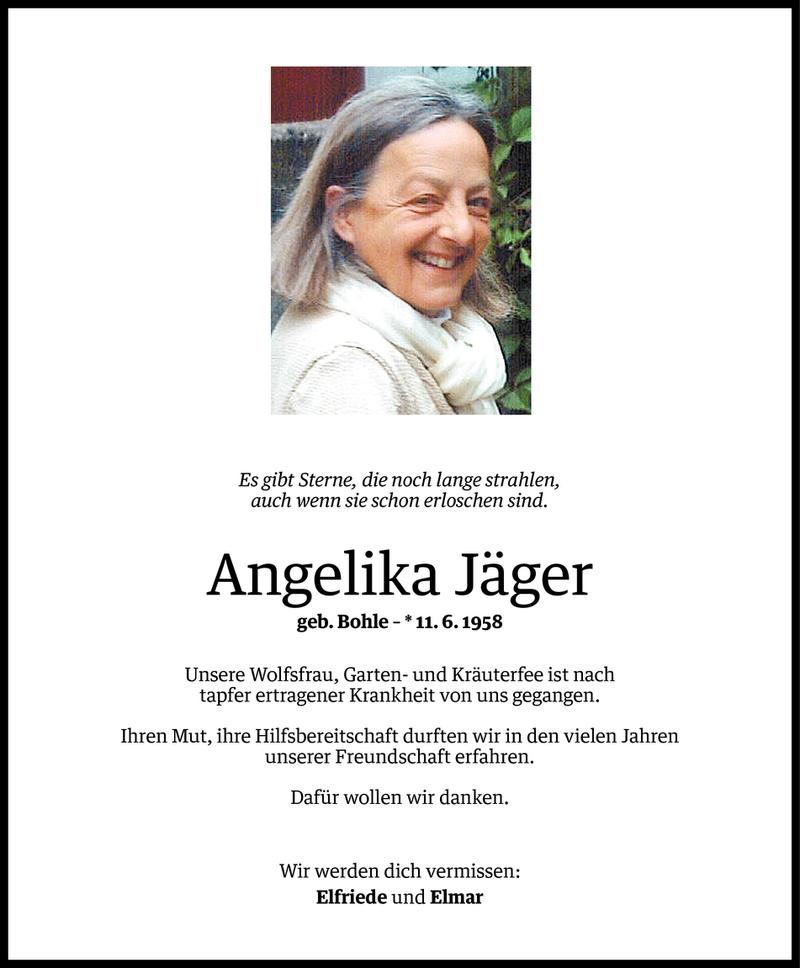  Todesanzeige für Angelika Jäger vom 20.08.2013 aus Vorarlberger Nachrichten