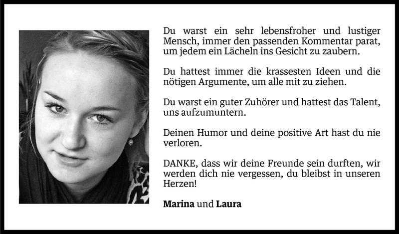  Todesanzeige für Daniela Vonier vom 19.12.2013 aus Vorarlberger Nachrichten