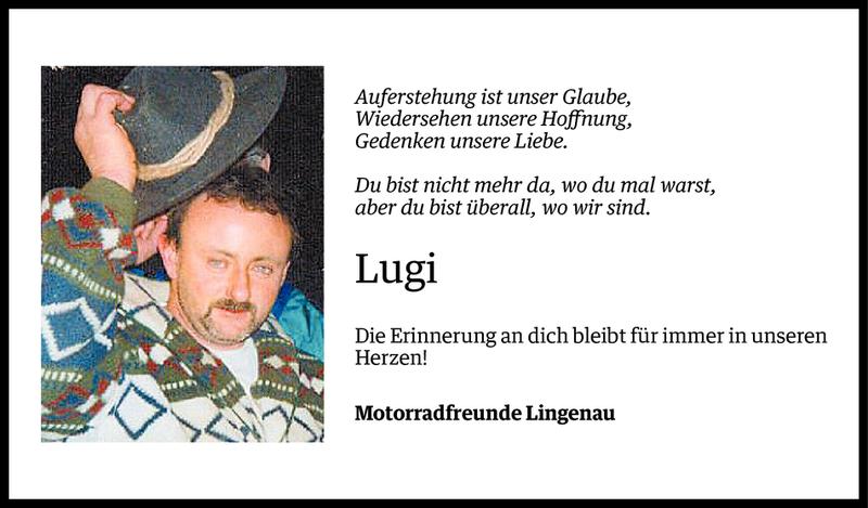  Todesanzeige für Ludwig Mennel vom 16.01.2014 aus Vorarlberger Nachrichten