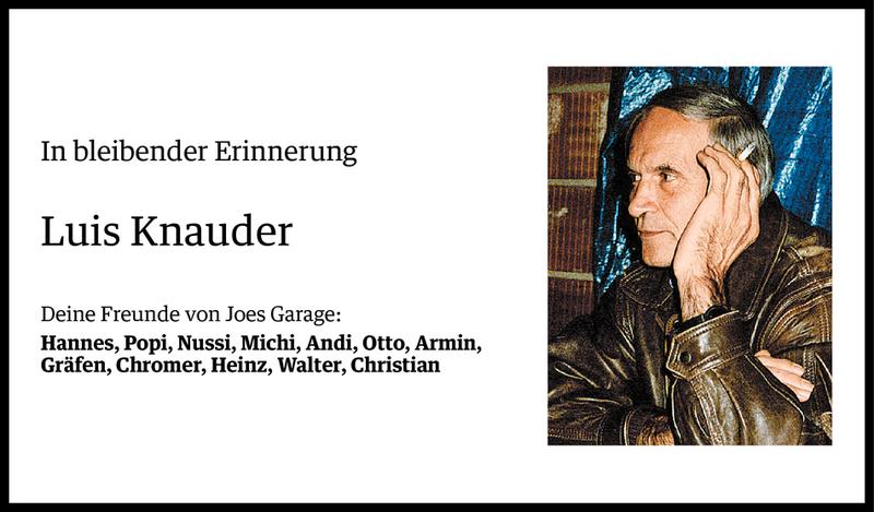  Todesanzeige für Alois Knauder vom 19.02.2014 aus Vorarlberger Nachrichten