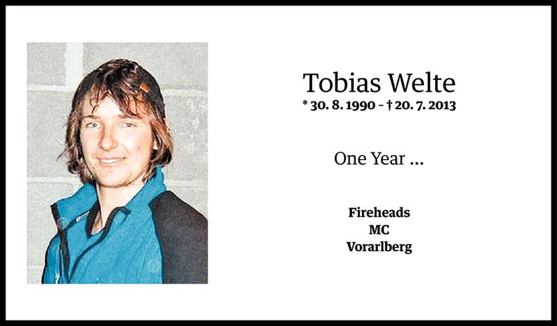  Todesanzeige für Tobias Welte vom 18.07.2014 aus Vorarlberger Nachrichten