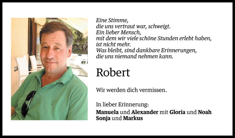  Todesanzeige für Robert Tschofen vom 19.08.2014 aus Vorarlberger Nachrichten