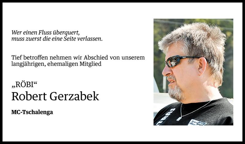  Todesanzeige für Robert Gerzabek vom 11.11.2014 aus Vorarlberger Nachrichten