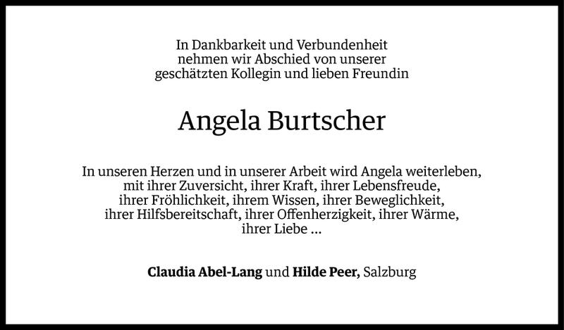  Todesanzeige für Angela Burtscher vom 01.01.2016 aus Vorarlberger Nachrichten