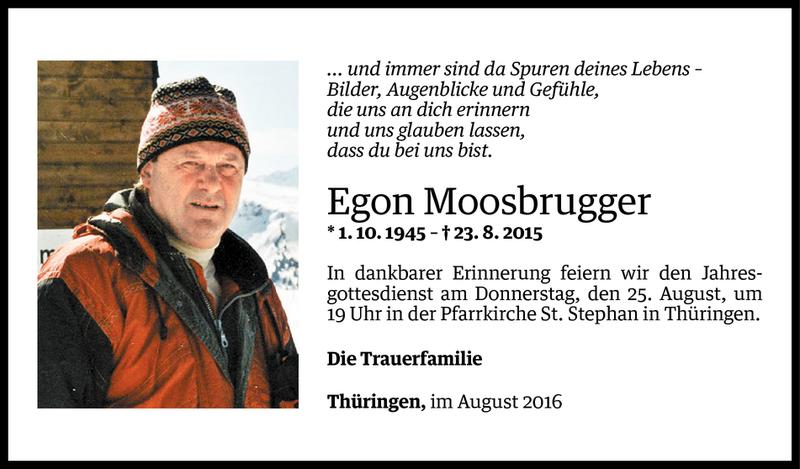  Todesanzeige für Egon Moosbrugger vom 22.08.2016 aus Vorarlberger Nachrichten