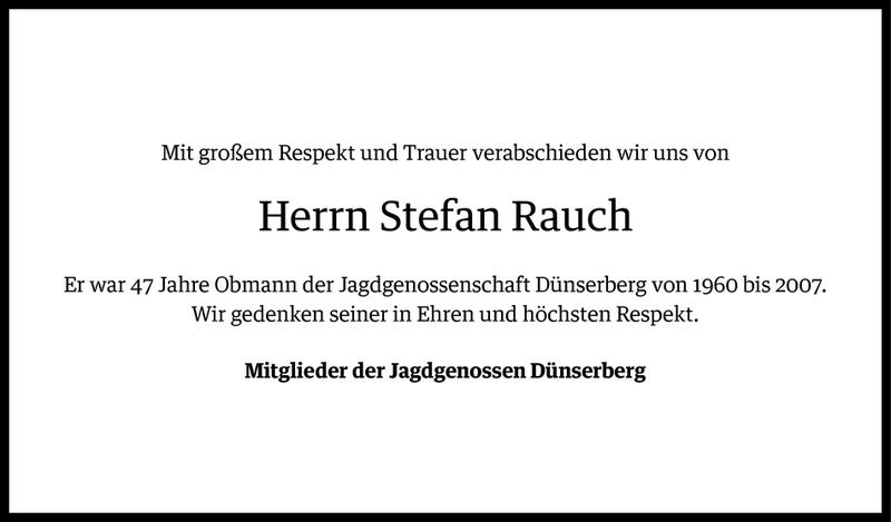  Todesanzeige für Stefan Rauch vom 08.09.2016 aus Vorarlberger Nachrichten