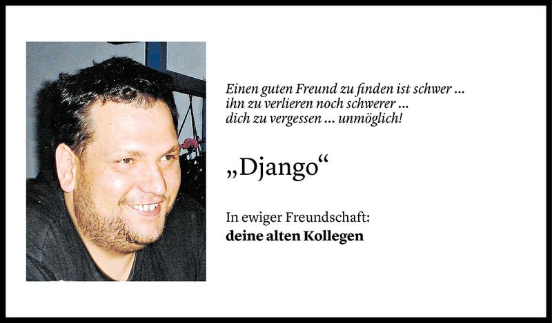  Todesanzeige für Bernd Gisinger vom 14.08.2018 aus Vorarlberger Nachrichten