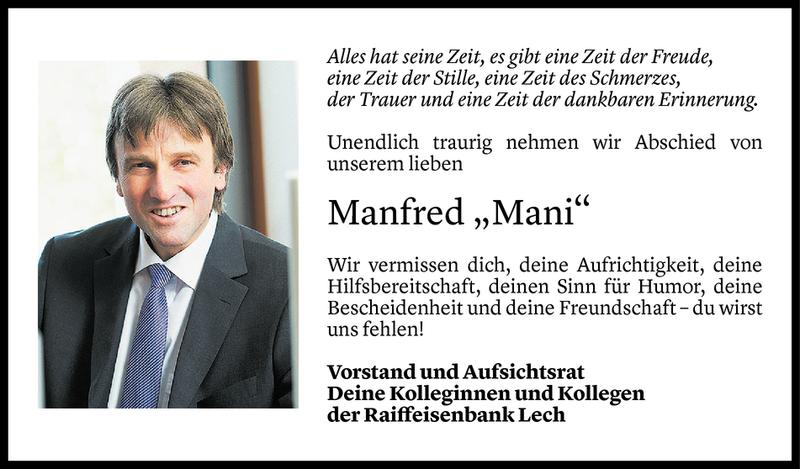  Todesanzeige für Manfred Jochum vom 05.04.2019 aus Vorarlberger Nachrichten