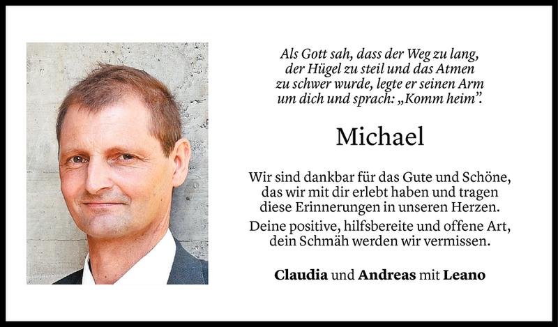  Todesanzeige für Michael Lampert vom 03.05.2019 aus Vorarlberger Nachrichten