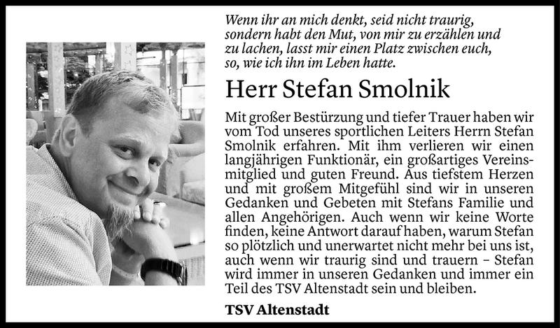 Todesanzeige für Stefan Smolnik vom 25.02.2020 aus Vorarlberger Nachrichten