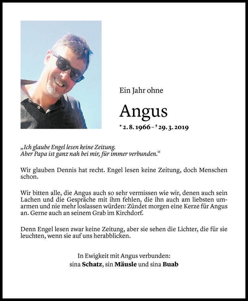  Todesanzeige für Andreas Hämmerle vom 27.03.2020 aus Vorarlberger Nachrichten