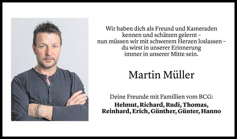  Todesanzeige für Martin Müller vom 21.07.2020 aus Vorarlberger Nachrichten