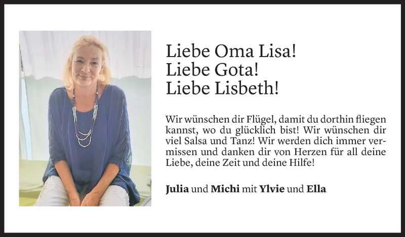  Todesanzeige für Lisbeth Dangel vom 01.10.2021 aus Vorarlberger Nachrichten