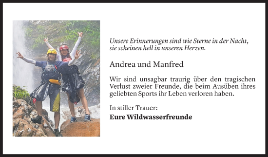Todesanzeige von Andrea Heel von Vorarlberger Nachrichten