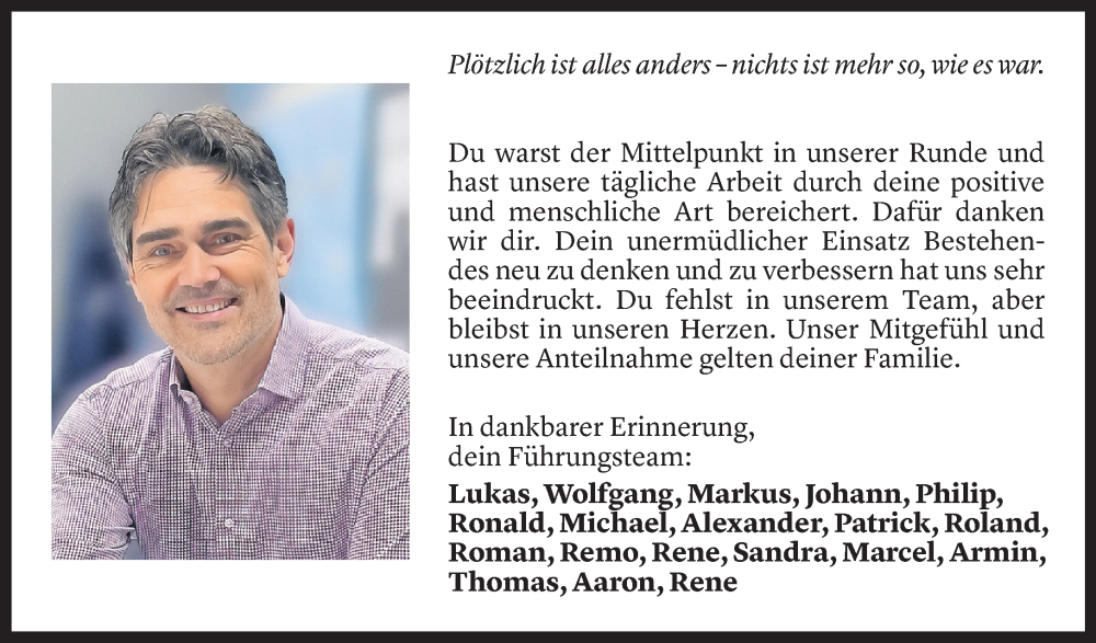  Todesanzeige für Clemens Gmeiner vom 07.10.2025 aus Vorarlberger Nachrichten