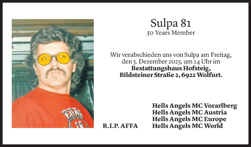  Todesanzeige für Guntram Sulzmann vom 28.11.2025 aus Vorarlberger Nachrichten