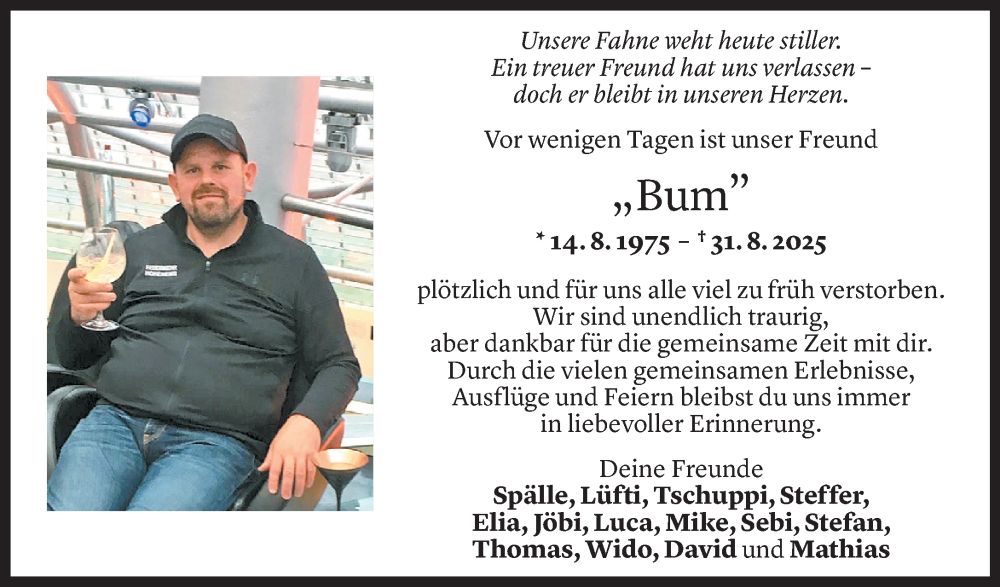  Todesanzeige für Guntram Heinzle vom 02.09.2025 aus Vorarlberger Nachrichten