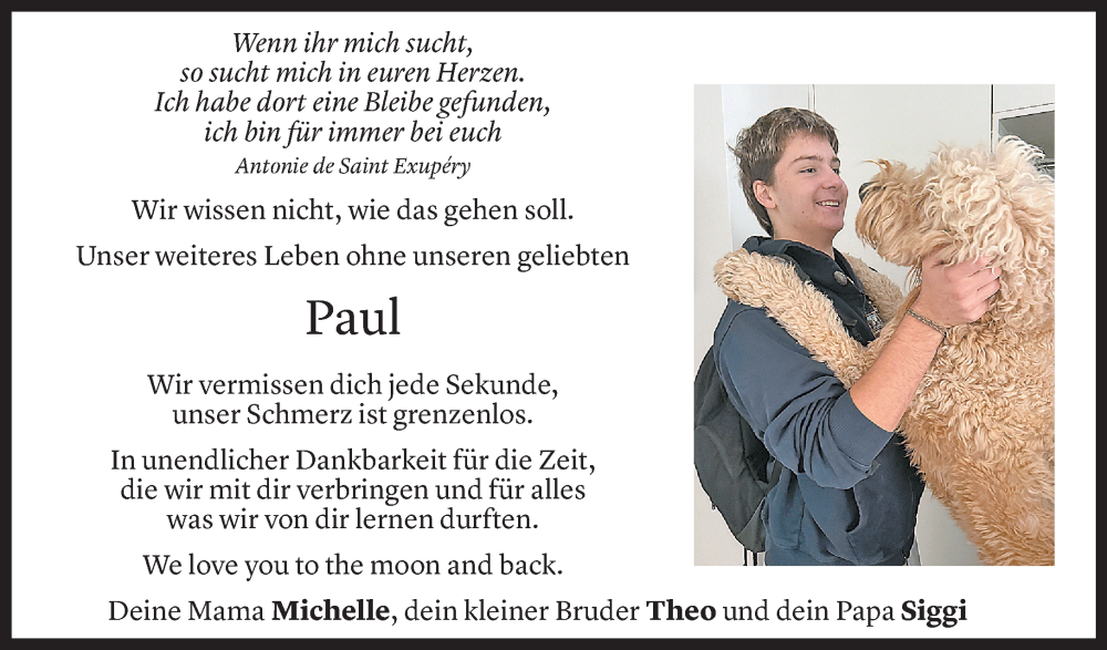  Todesanzeige für Paul Josef Neuner vom 26.01.2026 aus Vorarlberger Nachrichten